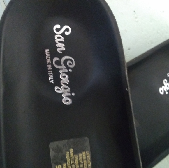 NWOT Italian leather San Giorgio molded sandals - Picture 3 of 6